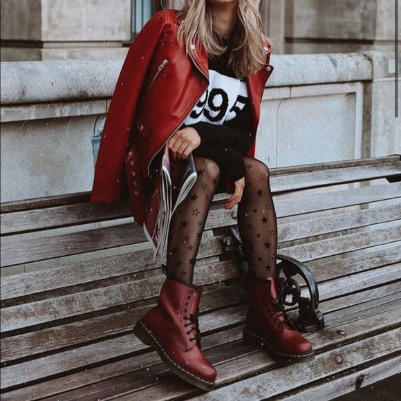 Dr. Marten 1460 8-Eye Boot in Cherry Red NEW - Picture 7 of 7